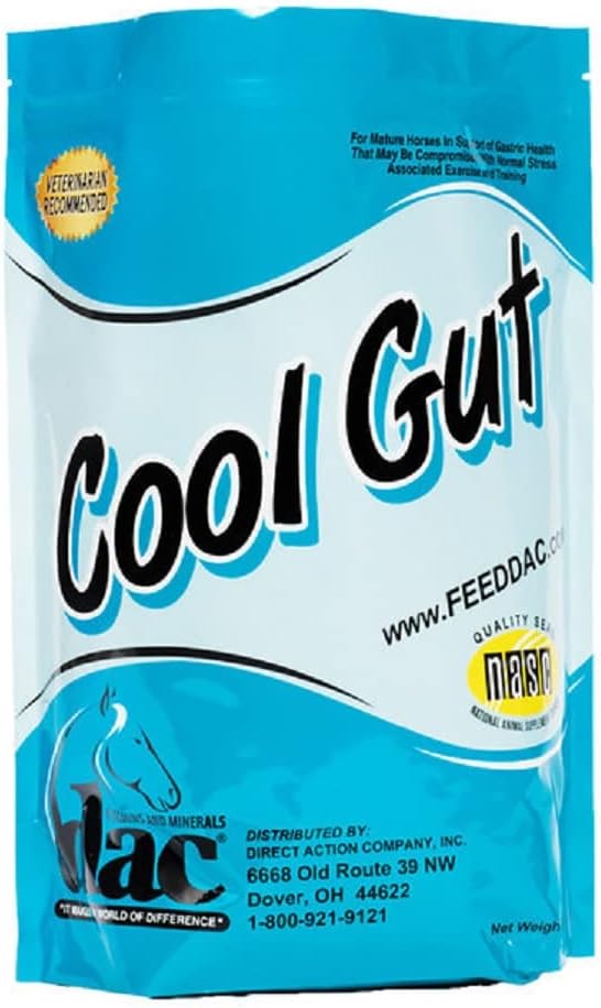 DAC Cool Gut 5 lb Staršie kone Podpora Žalúdočné pH Zdravie Bowel vrstvy Supplement