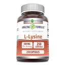 Amazing Formulates L-Lysine 500 Mg Amino Acid Supplement 