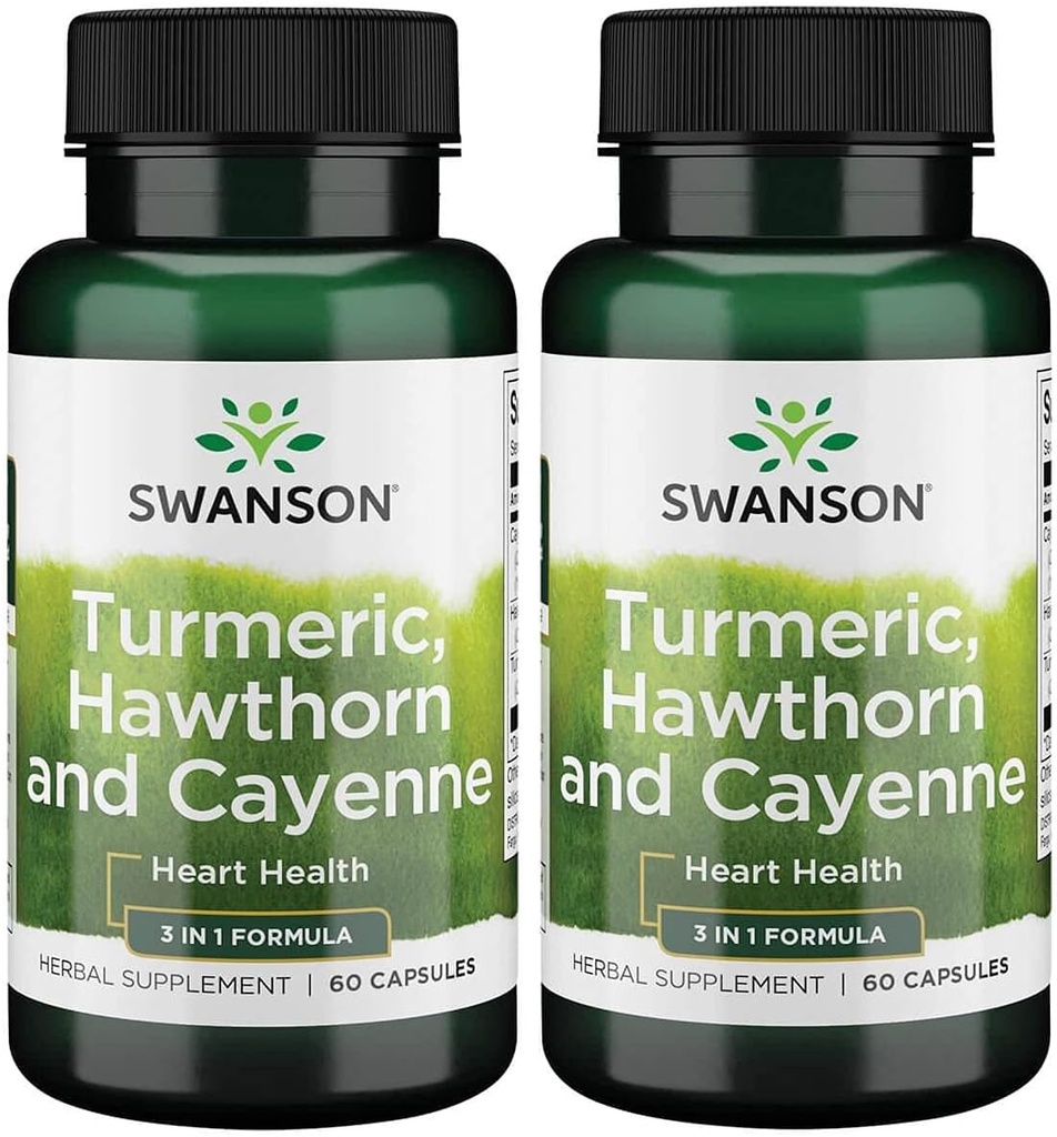 Swanson Full Spectrum Turmerica Hawthorn & Cayenne 60 kapsúl (2 balenia)