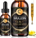 Mullein kvapky pre Lung, Mullein Leaf Extract, Super Concentrated Mullein Liquid Tinture,Vegan, Non-GMO, 2 FL OZ