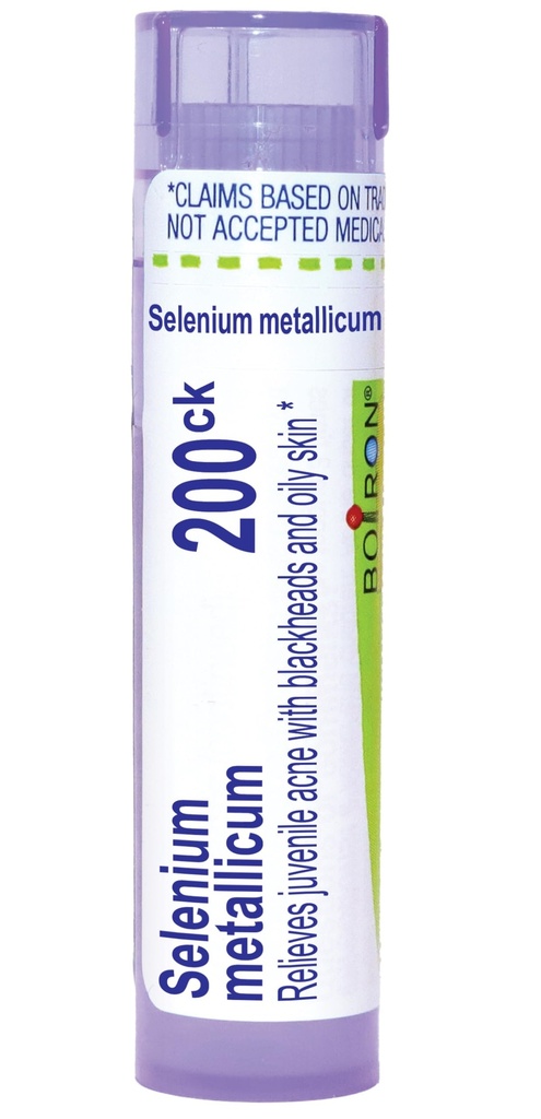 Boiron Selenium Metallicum 200Ck pre Juvenile Akné s čiernymi hlavami - 80 Pellets