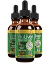 VitaLiver - Pečeň Zdravie Doplnkové - Podpora Pečeň Čistenie a detoxikácia - Tekutá dodávka na absorpciu - Mlieko Thitle, Artičok, Chanca Piedra, púpava a ďalšie!