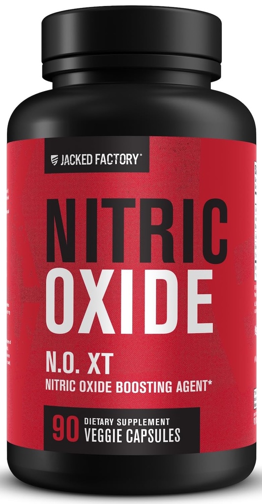 Jacked Factory N.O. XT doplnky oxidu dusnatého pre mužov w/Nitrosigine L Arginin L Citruline Supplement for Muscle Pumps & Vacularity - Predcvičenie Posilňovač oxidu dusnatého a budovanie svalov - 90 Čiapky
