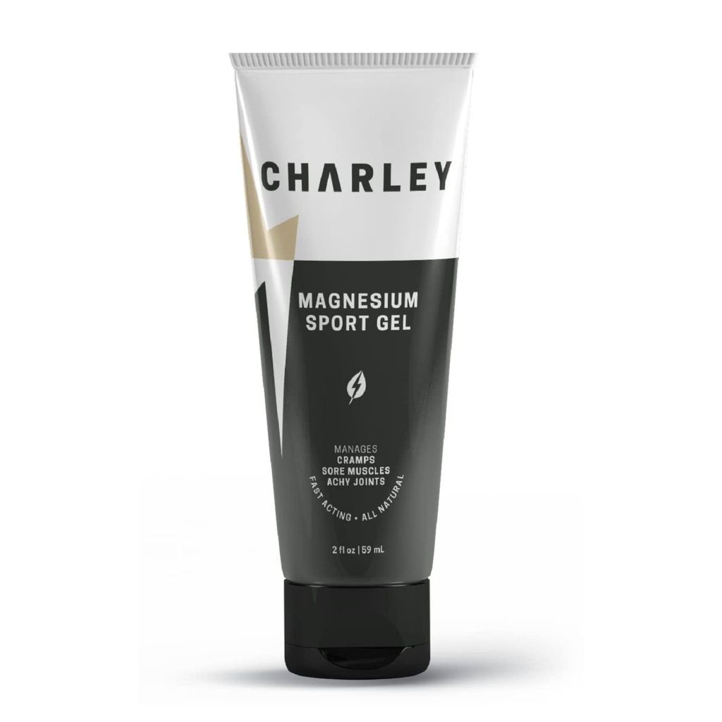 Charley Magnézium Sport Gel (2 oz.) - Všetky prírodné, rýchle, organické riešenie pre športovcov a aktívnych jednotlivcov