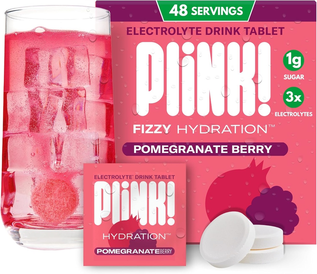 Plink! Fizzy Electrolyte tablety pre dospelých a deti 