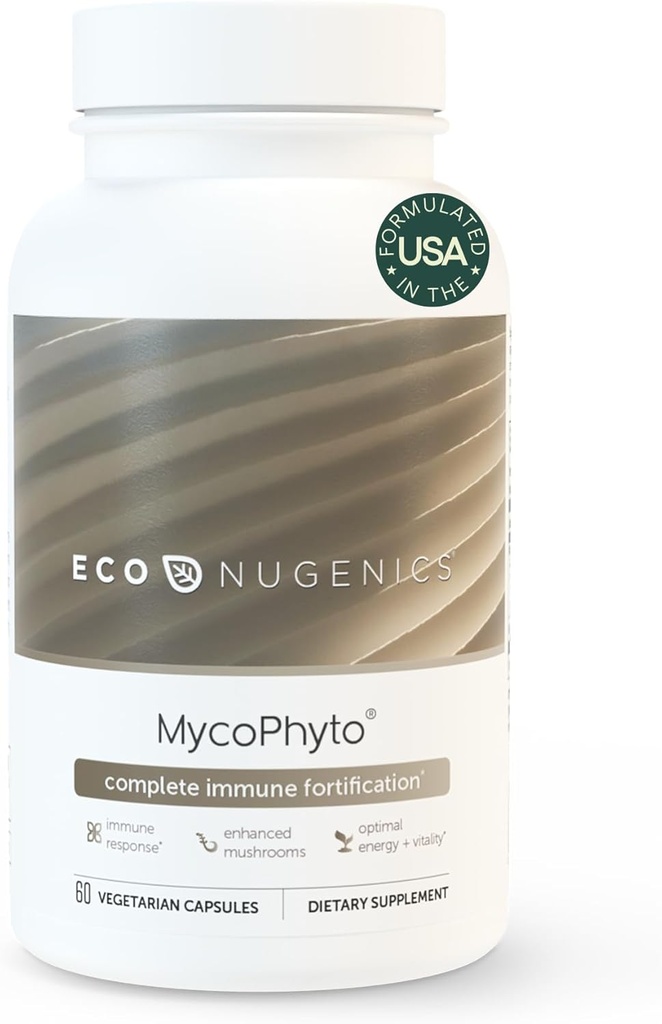 Econugenics MycoPhyto Complex: Mushroom Supplement for Intensive Immune Support 60 Kapsule 