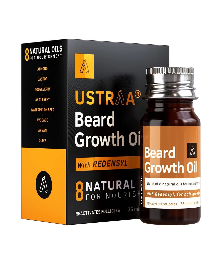 USTRAA medvedí rastový olej - 1.18 Oz - Viac medvedí rast, s Redensyl, 8 prírodné oleje vrátane jojobového oleja, vitamín E, výživa a posilnenie, žiadne škodlivé chemikálie