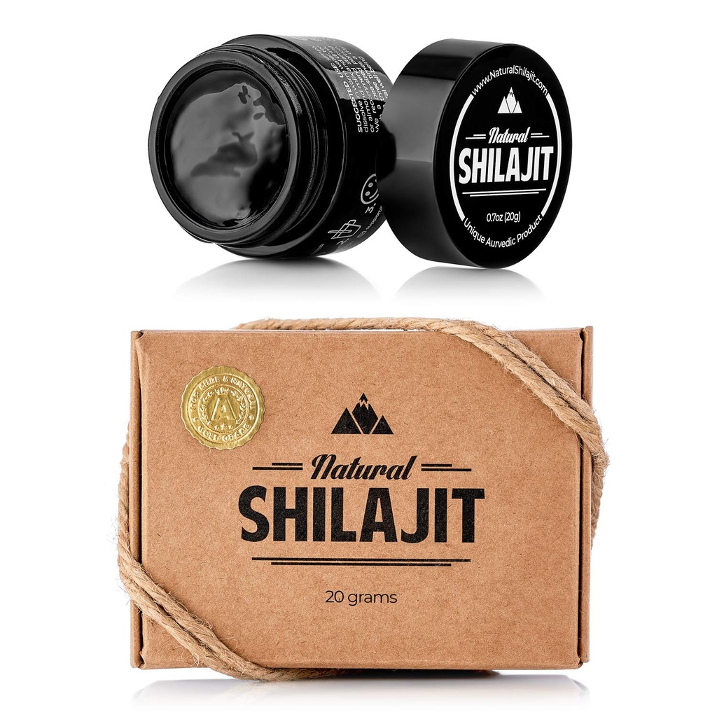 PRÍRODNÝ SHILAJIT Resin - Shilajit pre mužov a ženy s kyselinou fulvovou a stopovými minerálmi, rastlinnými živinami pre energiu, imúnnou podporou a vitality Resin