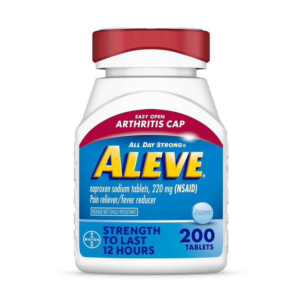 Aleve Easy Open Artritída Cap tablety, Naproxen sodný pre úľavu od bolesti − 200 Počet
