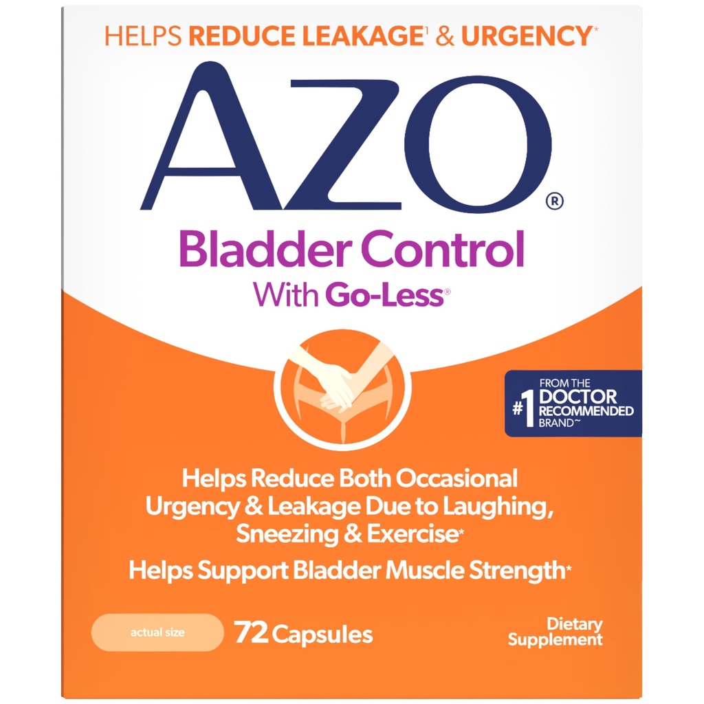 AZO Bladder Control s Go-Mess Daily Supplement 
