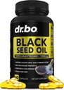 Black Seed Oil Capsulas Vegan - Pure Cold Pressed Black Seed Oil Nigella Sativa Cumin od Skin & Hair Health, 500mg, 1000mg Per 2 Kapsule Serving Blackseed Tekuté Kapsule Halal - 60 Softgels Pills