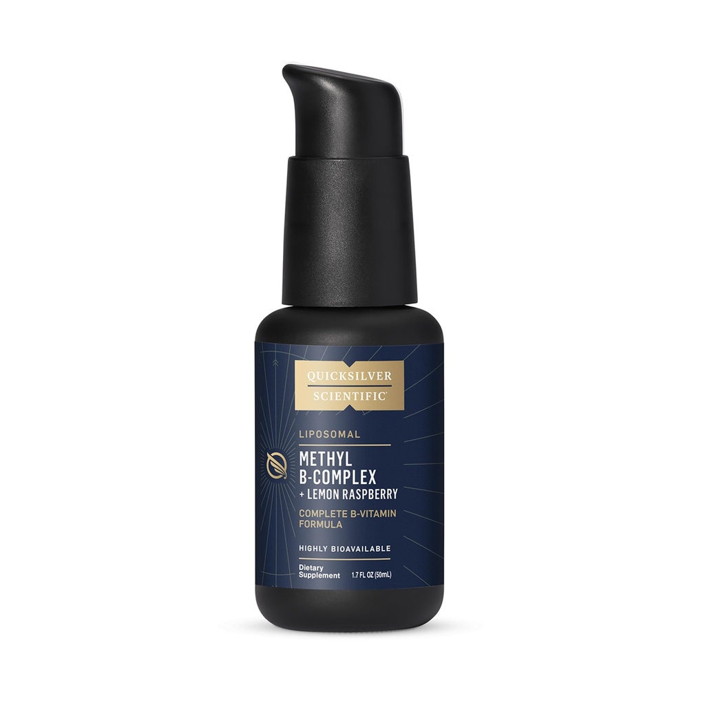 Scientific Metyl B Complex Quicksilver Scientific - Tekutý vitamín so superior lipozomálnou absorpciou vitamínu B12, folátu, vitamínu B6, riboflavínu, biotínu, kyseliny pantoténovej, vitamínu B1, niacínu (50 ml)