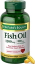 Nature's Bounty Fish Oil Omega 3 Doplnky - Podporuje zdravie srdca, 1200 Mg Rybí olej, Omega-3, 200 Softgels (Pack of 1)