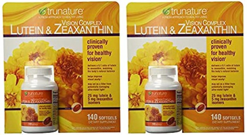 Trunature Vision Complex Lutein and Zeaxantin Supplement, 140 Count (2 balenia)