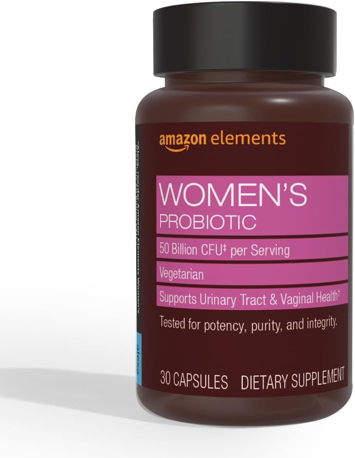 Elements One Daily Women's Probiotic, Support Urinary Tract and Vaginal Health, 50 miliárd CFU (7 kmeňov), Lactobaccilus and Bifidobacteria zmes, 30 kapsúl