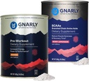 Gnally Nutrition Preworkout Mango (14.82oz) BCAA Berry Lemonade (10.58oz)
