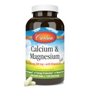 Carlson - Vápnik a horčík Gély, 2:1 Vápnik a horčík Pomer, 200 mg Vápnik Supplement, 100 mg Magnézium Supplement, Bone Support, Energy Production, 250 Softgels