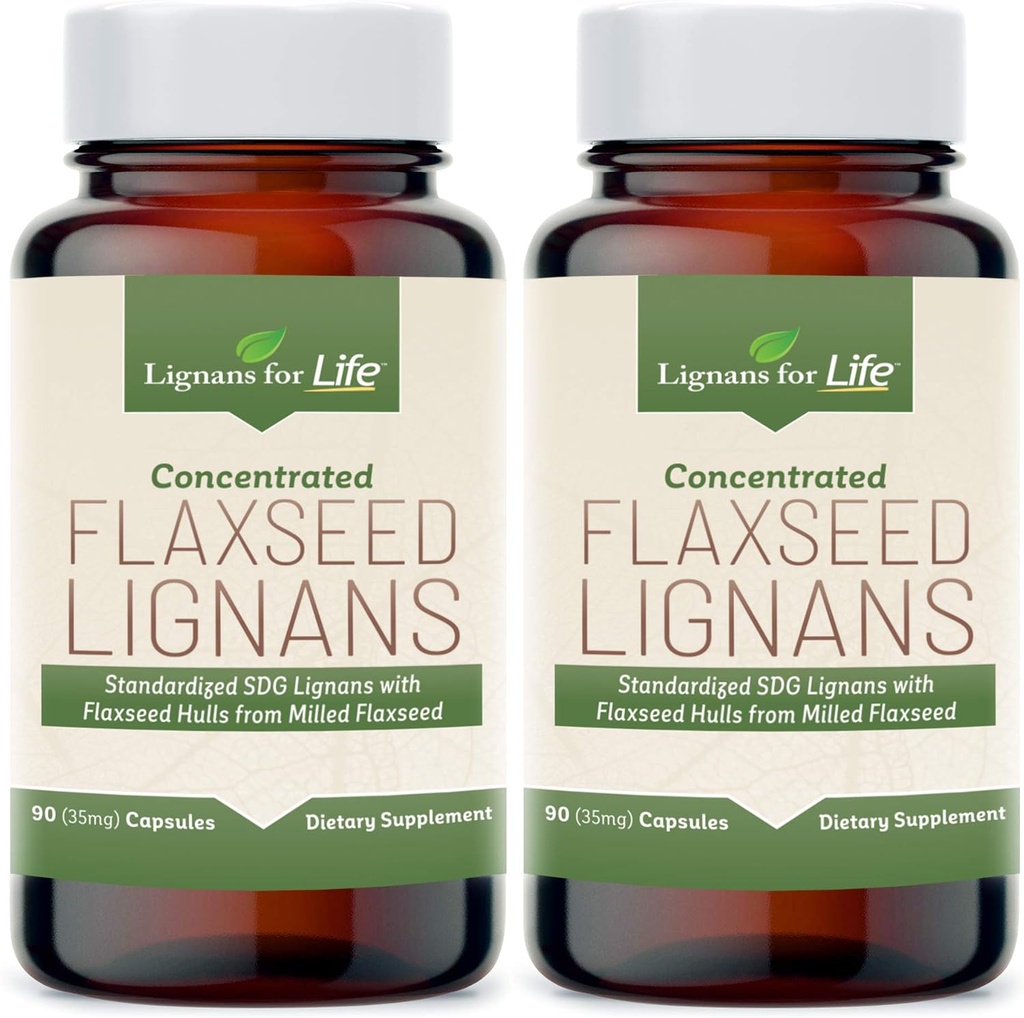 Lignány pre život Ľanové semená Lignány pre psy + SDG - Omega 3 mastné kyseliny, antioxidanty s vysokým obsahom vlákniny Pomáha zlepšiť lesklý kabát, žíhané a srdce zdravie Lignány, 35 mg, 90 Ľanové semená Kapsule, 2 balenia