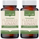 Lignány pre život Ľanové semená Lignány pre psy + SDG - Omega 3 mastné kyseliny, antioxidanty s vysokým obsahom vlákniny Pomáha zlepšiť lesklý kabát, žíhané a srdce zdravie Lignány, 35 mg, 90 Ľanové semená Kapsule, 2 balenia