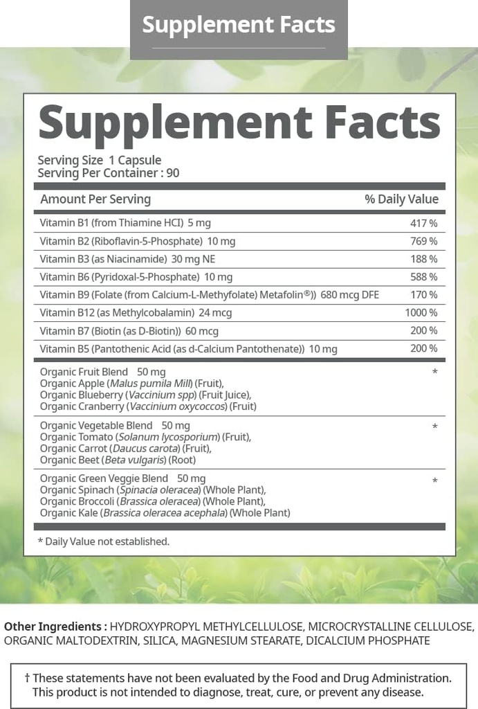 Atomy Vitamín B komplex Vegan Gluten bez GMO