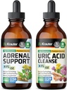 BIO KRAUTER Adrenal Support Tinture 4 Fl. Oz. & Uric Acid Support Tinture 4 Fl. Oz.