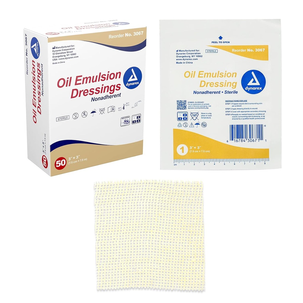 Dynarex Oil Emulsion Dressings, Wound Care, Ab World, 3
