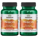 Swanson Niacin (vitamín B3) - Vitamínové doplnky podporujúce zdravie srdca a karbohydrát Metabolizmus - podporuje výrobu prírodnej energie - (250 tabliet, 100 mg NE Každá) (2 balenia)