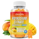 Dusičnan draselný Gummies, s vysokým obsahom draslíka Supplement Gummies 1200mg pre dospelých a deti, podpora nohy Crumpy a svalového zdravia, Vegan, Mango Flavor 60 Počet