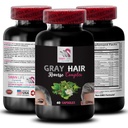 Rastlina Sterol Complex - GRAY HAIR REVERSE - svieža vlasy, žiarivý lesklý, vlasy iskrenie, revitalizačné zloženie, mladistvý tón, omladenie vlasov, lesk vlasov, prírodná farba vlasov 1 Fľaša 60 Kapsule