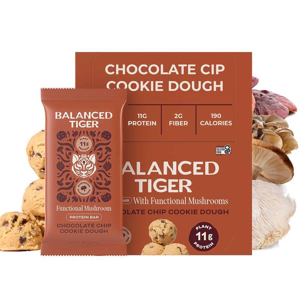 Organic Functional Mushrom Vegan Protein Bars 