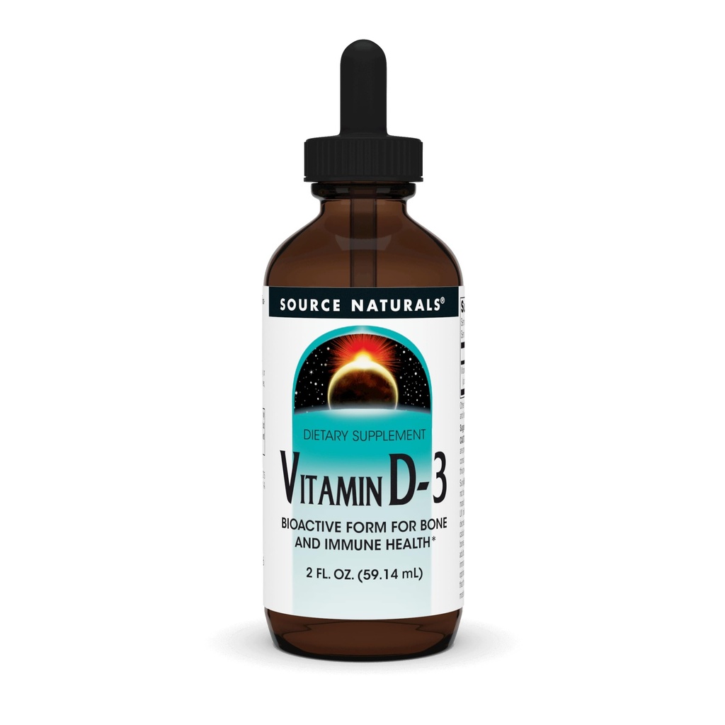 Zdroj Naturals Vitamín D-3 Tekuté kvapky 2000 iu podporuje Bone & Immune Health* - 2 Fluid oz
