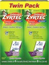 Zyrtec 24 Hr Detská alergia Sirup s cetirizínom, Hrozno bez cukru, balenie po 4 fl. oz