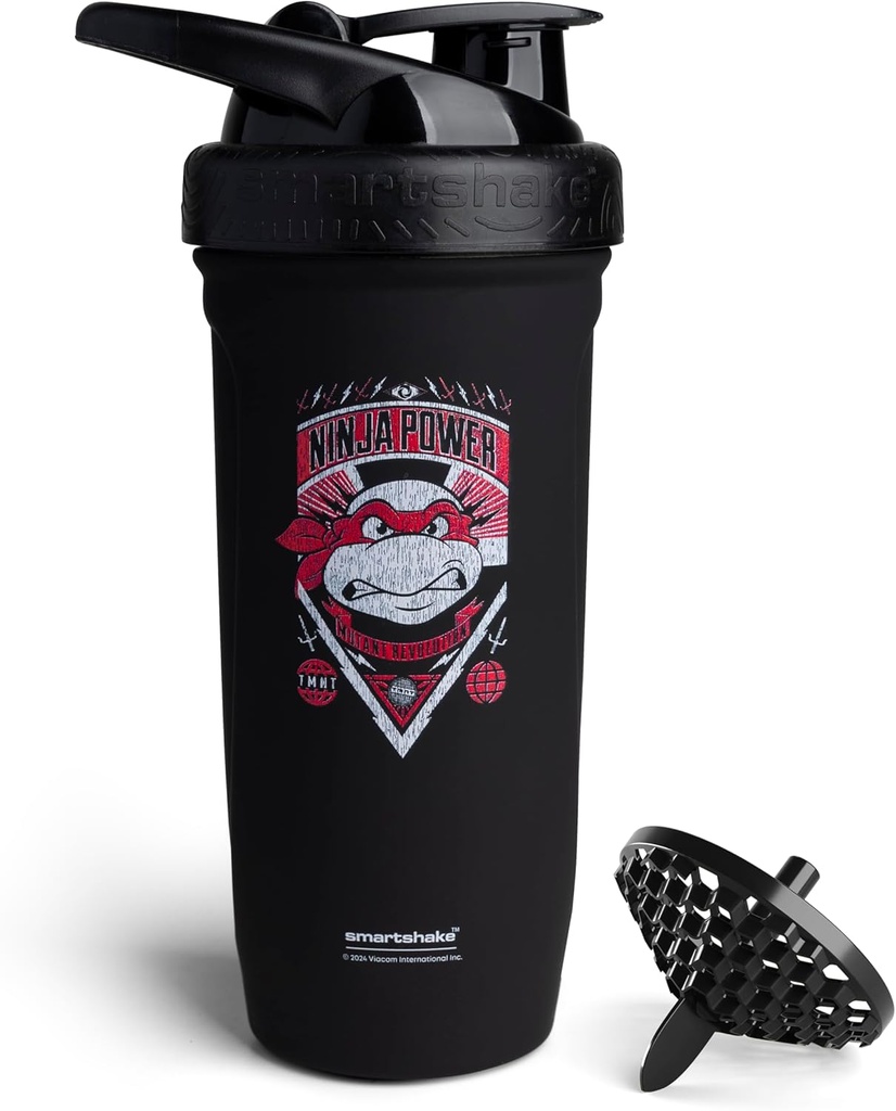 Smartshake TMNT Ninja Power Reforce nerezová oceľ Proteín Shaker fľaša 900 ml 