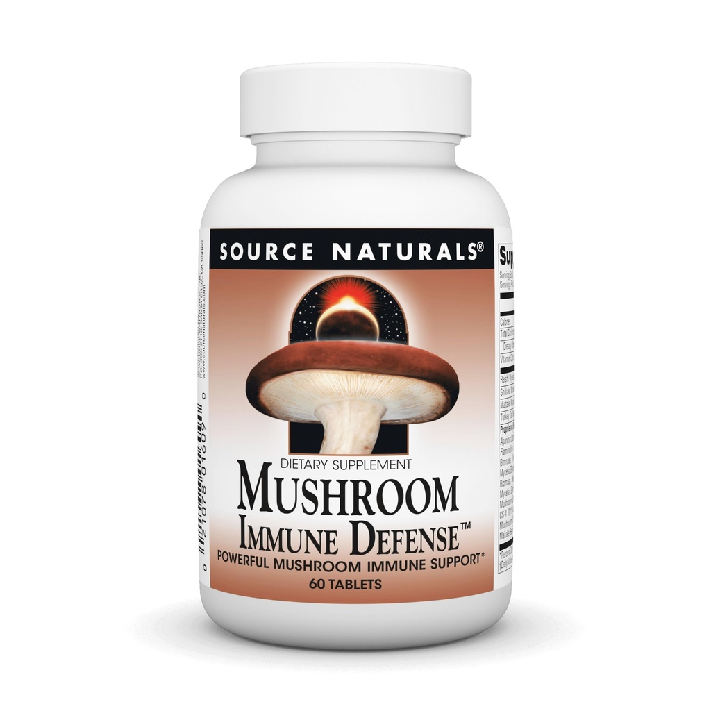 Zdroj Naturals Mushroom Immune Defense, Silný Mushrom Immune Support*, 16 Blend Complex - 60 tabliet