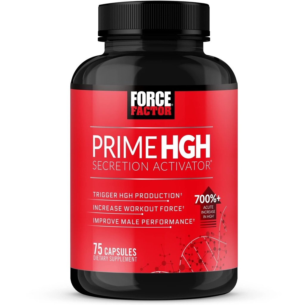 Force Factor Prime HGH Secretion Aktivátor, HGH doplnok pre mužov s klinicky študoval AlphaSize pomôcť spustiť HGH výroby, zvýšiť cvičenie sily, a zlepšiť výkon, 75 Kapsule
