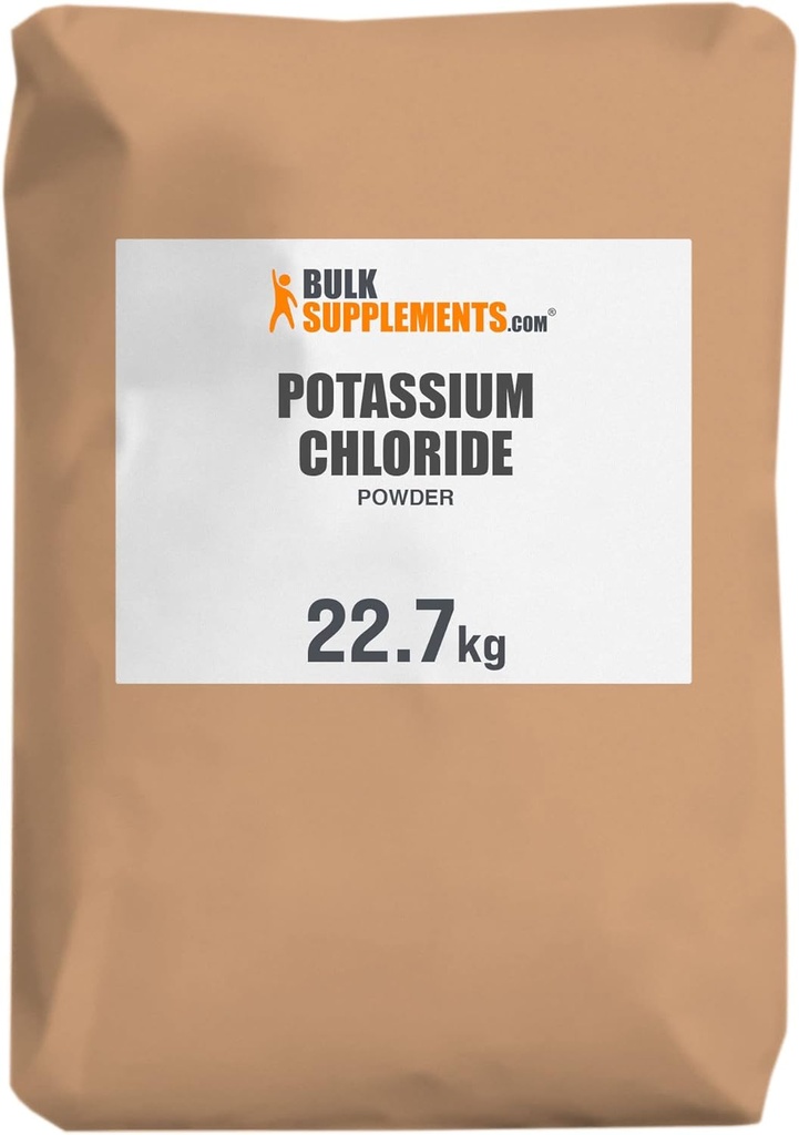 BulkSupplementments.com Chlorid draselný prášok - chlorid draselný soľná substituácia - bezlepok, 200 mg na porciu, 22,7 g (50 lbs) (pack of 1)