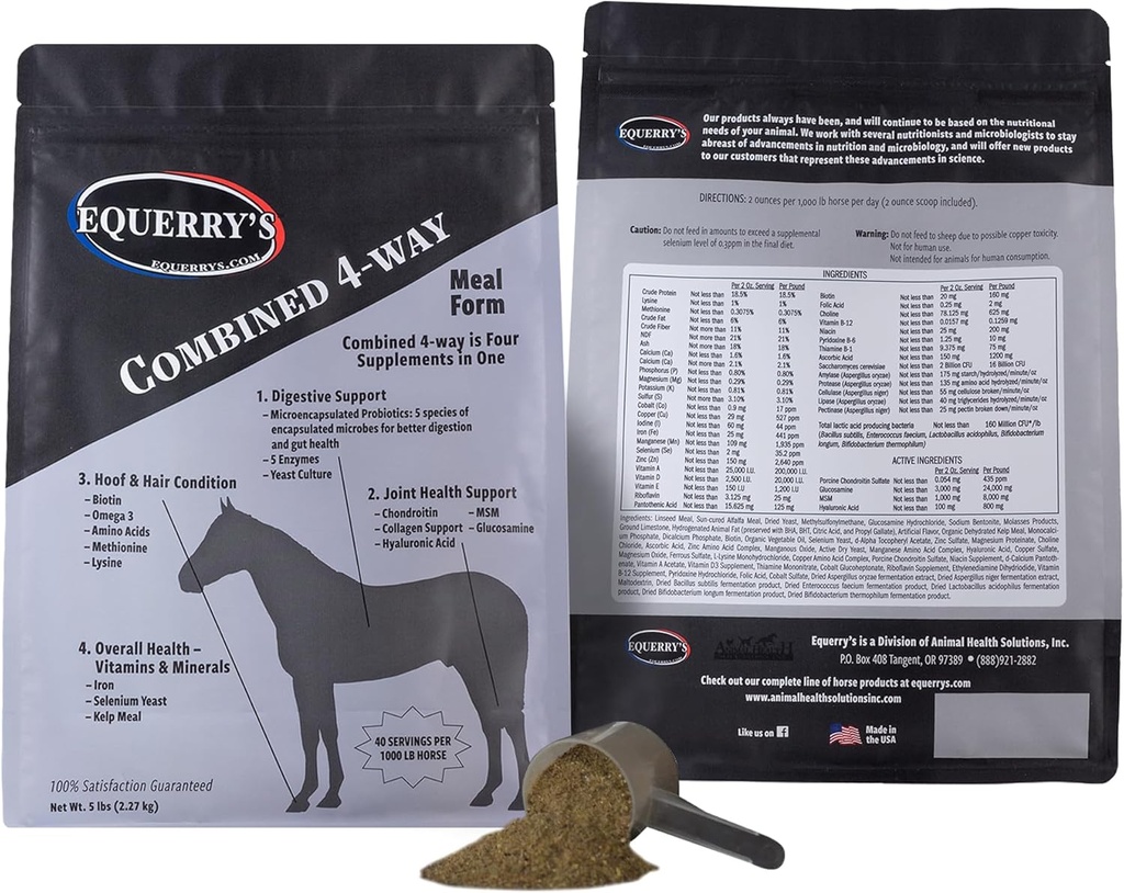Equerry je kombinovaný RX 40 kŕmenie pre 1000 LB kone, 5lb.
