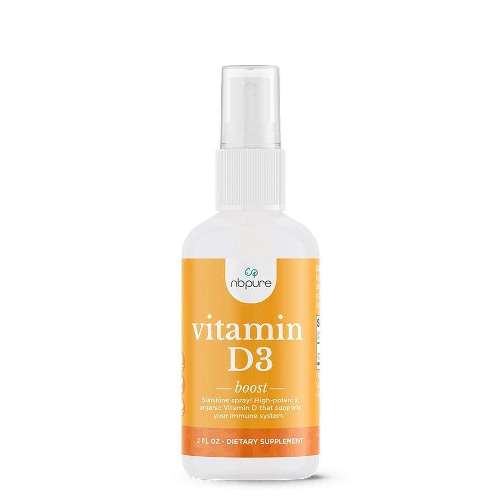 Nbpure Organic Vitamin D3 Spray - High Potency Liquid 1000IU Per Serving for Women, Muži, Deti - Cholekalciferol 