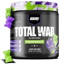 REDCON1 Total War Pre Cvičenie, Chutné Gummy Medveď - Rýchle herné kofeín pre mužov + Ženy s Beta Alanyne - obsahuje Citrulínové malate pre zvýšené čerpadlo, prietok krvi (30 Servíry)