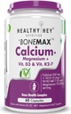 Vápnik s horčíkom, vitamínom D3 a vitamínom K2- Mk7 - BoneMax - kostný zdravotný komplex - 60 rastlinných kapsúl