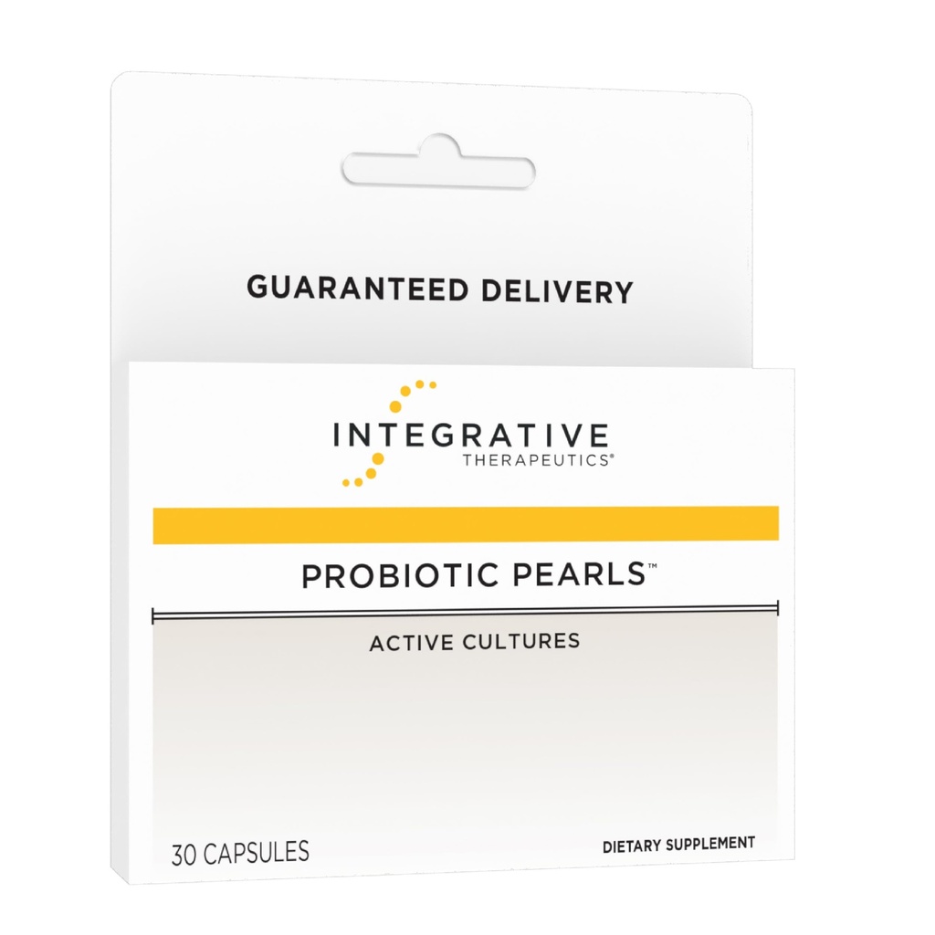 Integratívne terapie Probiotické perly - Denné diétne doplnky pre Gut Health Support* - Probiotické kapsule pre Immune Health Support* - Soy-Free - 30 Gróf (30 porcií)