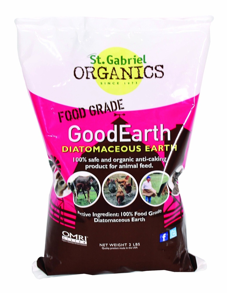 GoodEarth Diatomacy Earth Supplement for Chicken and Farm Animals,NET WT 2 LBS