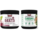 Force Factor Total Repets Drink Mix Superfood Powder s nitrátmi na podporu cirkulácie, Blood Flow & Smarter Greens Denné Wellness Powder na podporu energie, odolnosť a trávenie