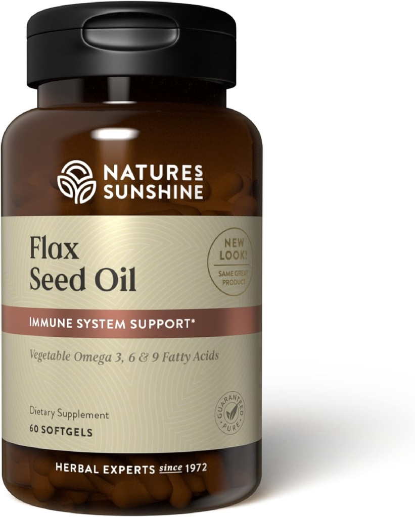 Príroda Sunshine ľanový olej, 60 Softgels 