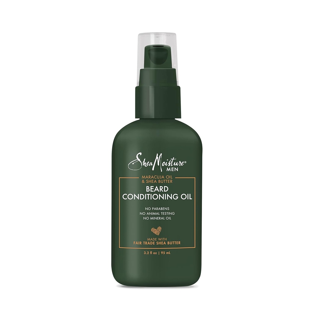 SheaMoisture Beard Conditioning Oil for a full Beard Maracuja Oil and Shea Butter to Moisturize and Sofen 3.2 oz