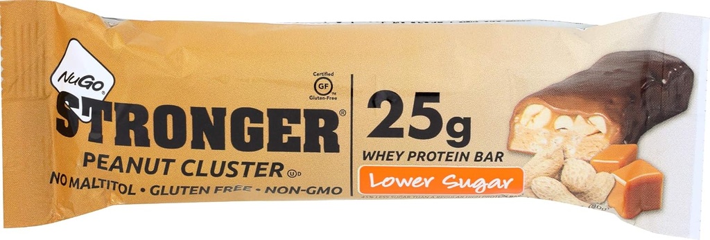Nugo Nutrition Silger Bar, Arašidový klaster, 2.82 Ounce