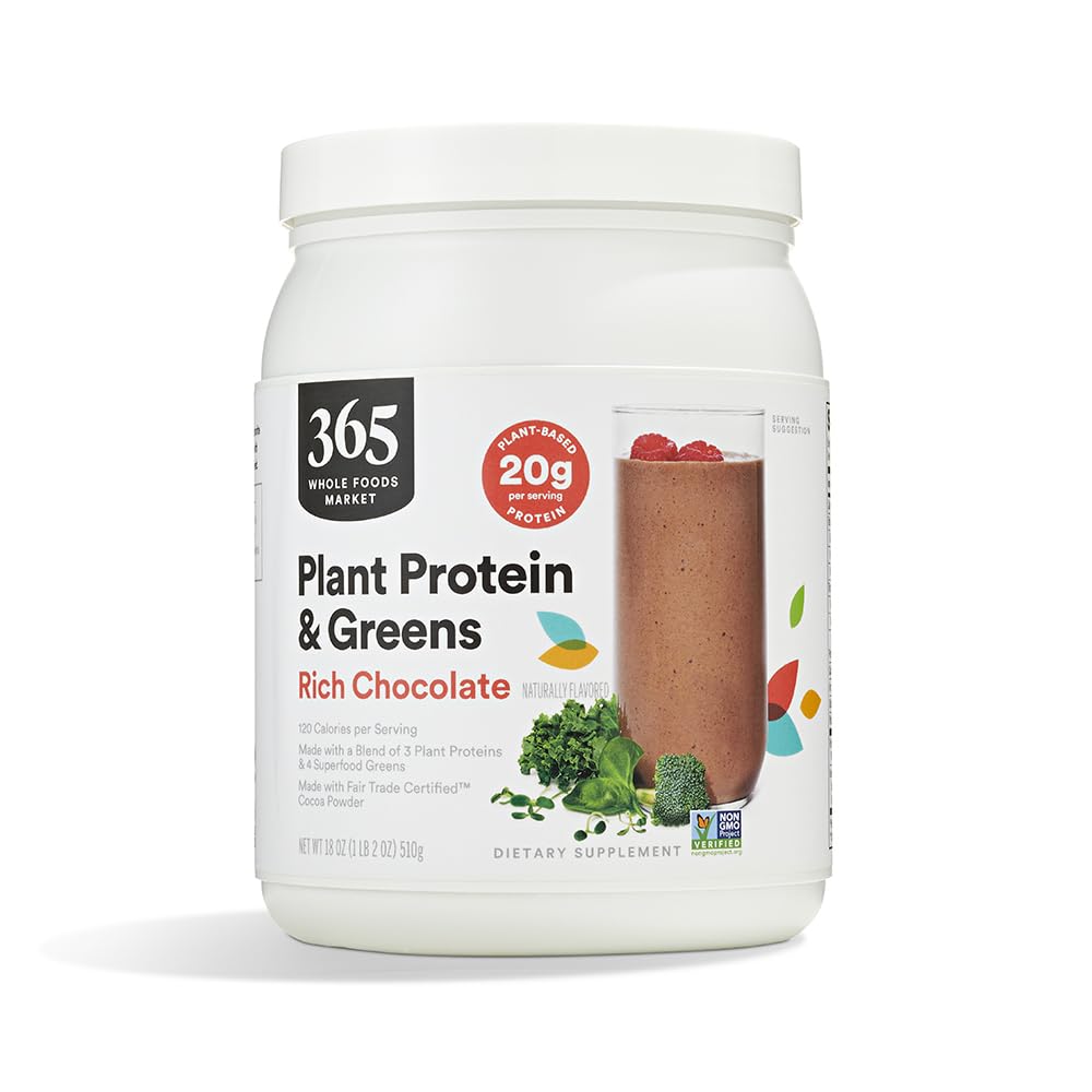 Celý potravinársky trh, rastlinné bielkoviny a zelené rastliny, bohatá čokoláda, 18 oz
