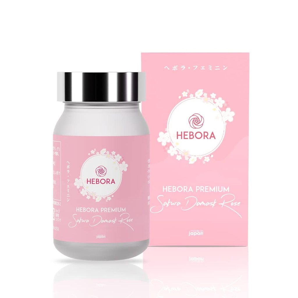 Hebora Premium Sakura Damask Rose Japonsko - Self voňajúce doplnok Body Deoderizing PMS podpora Nová verzia 2023