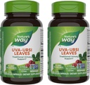 Nature's Way Uva Ursi Leaves, Traditional Urinary Support*, 1,110 mg per 3-Capsule Serving, Non-GMO Project Overené, Bylinné diétne doplnky, 100 Vegan Kapsule (Packaging May Vary) - 2 balenie