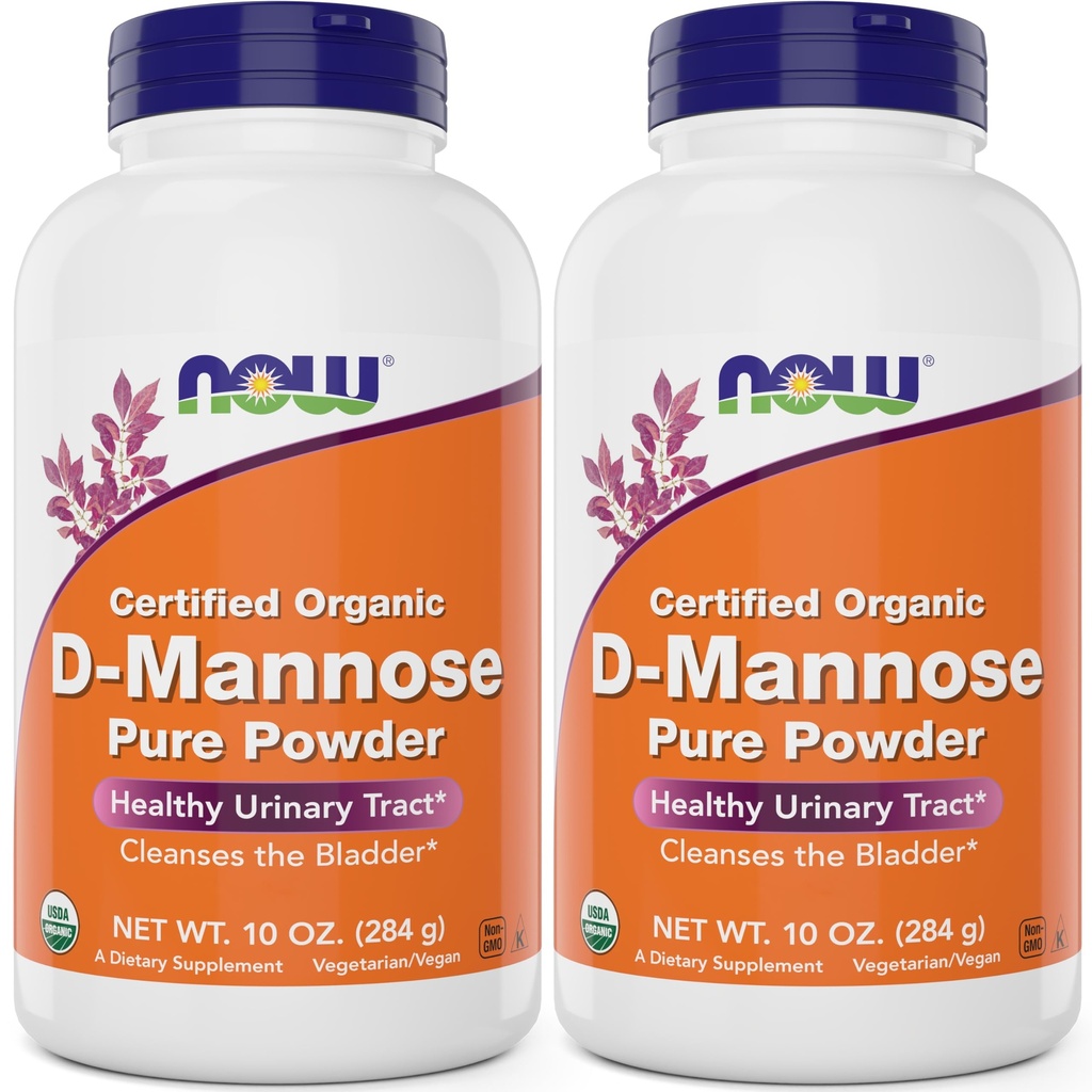 TERAZ Potraviny Pure, Organic D-Mannose 10 oz Powder (Pack of 2) - Čistenie močového mechúra a močového traktu Tract Health Supplement - Non-GMO - Vegan Friendly - 2000mg / 2 Grams per Serving